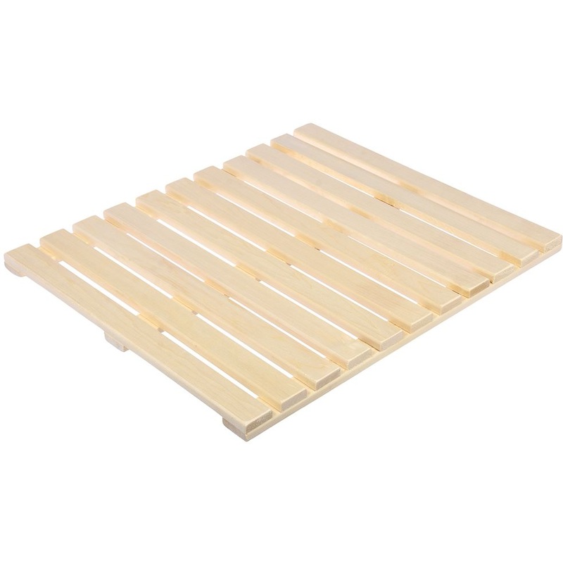 Изображение товара Решетка на пол для бани и сауны из липы 700х600х30 мм натуральный цвет Россия