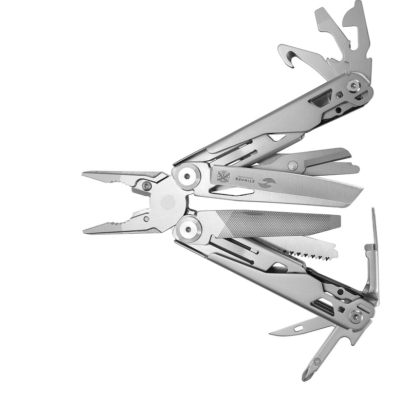 Изображение товара Мультитул Stinger 20 функций серебристый из нержавеющей стали