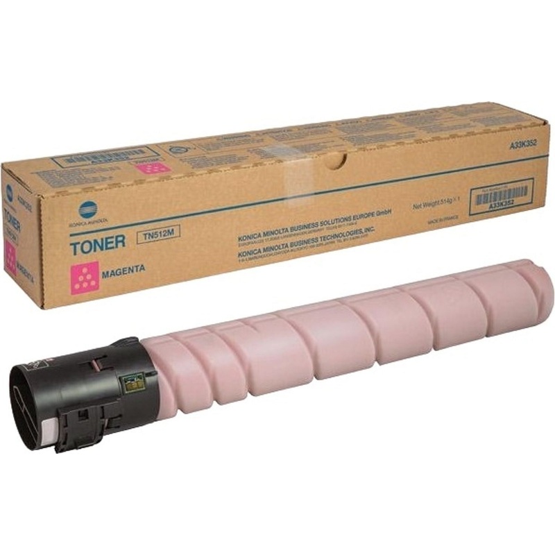 Изображение товара Лазерный картридж Konica Minolta TN-512M пурпурный оригинальный для bizhub C454 C554