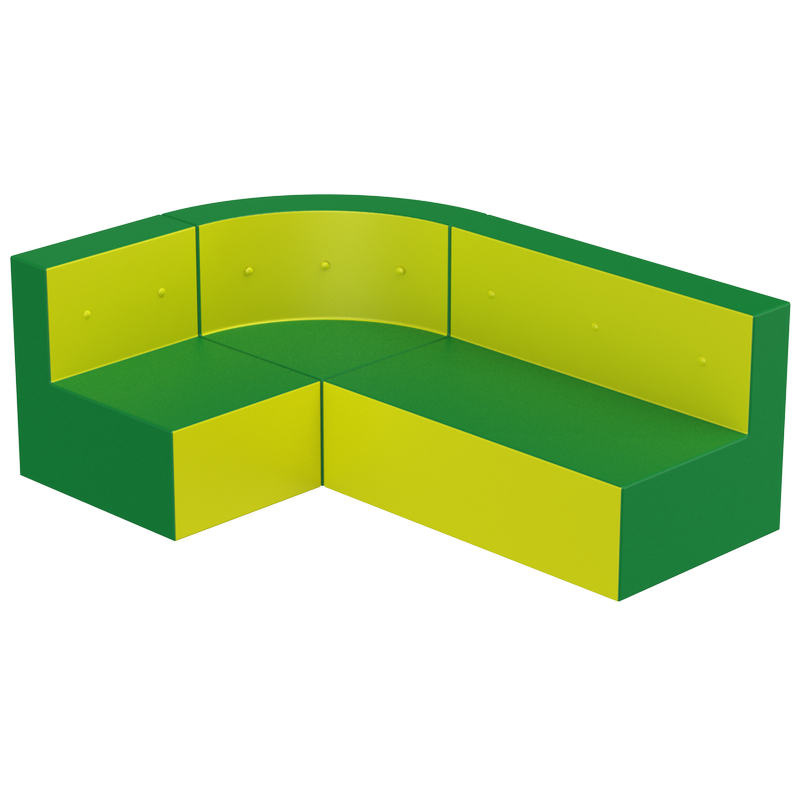 Изображение товара Детский модульный диван М-477 двухместный пуф и угловой модуль Россия