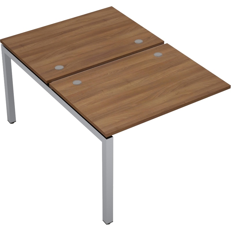 Изображение товара Рабочая станция Avance 6МБК.5277 двухместная шамони тёмный алюминий матовый 1000х1435х750 мм