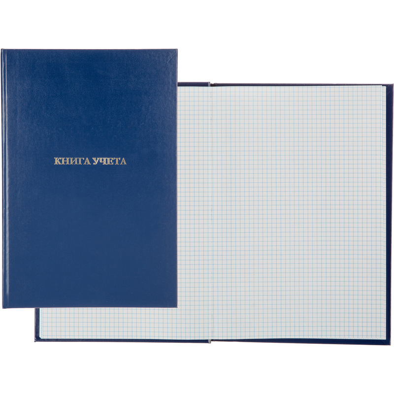 Изображение товара Книга учета 128 листов А4 в клетку, твердий переплет, бумвинил Attache