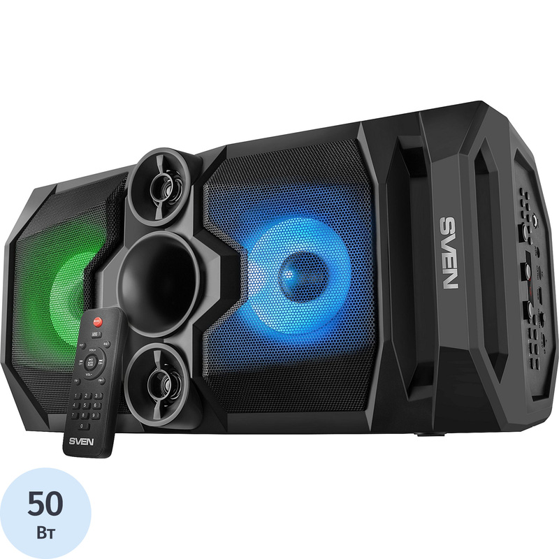 Изображение товара Акустическая система Sven PS-655 черная со светодиодной подсветкой и Bluetooth