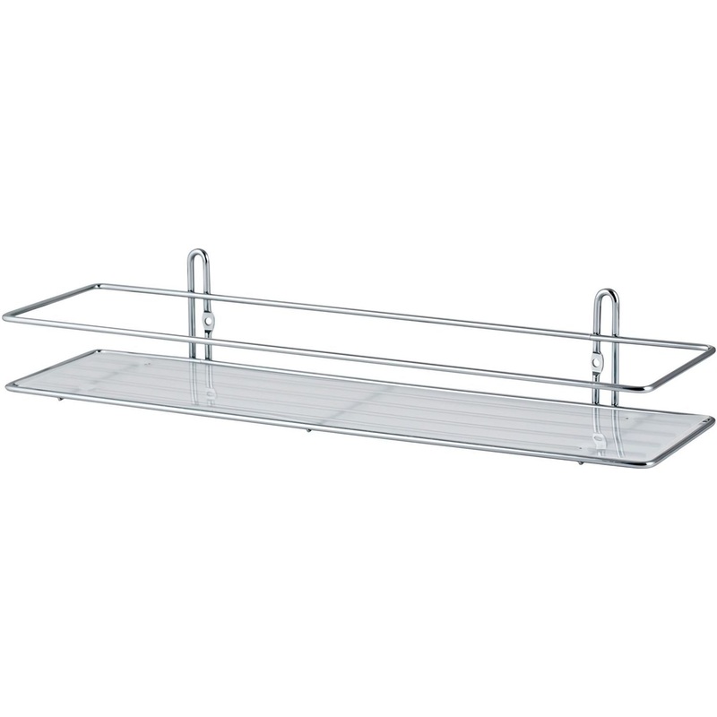 Изображение товара Полка для ванной Swensa 1-ярусная прямая из металла 40x11x7 см