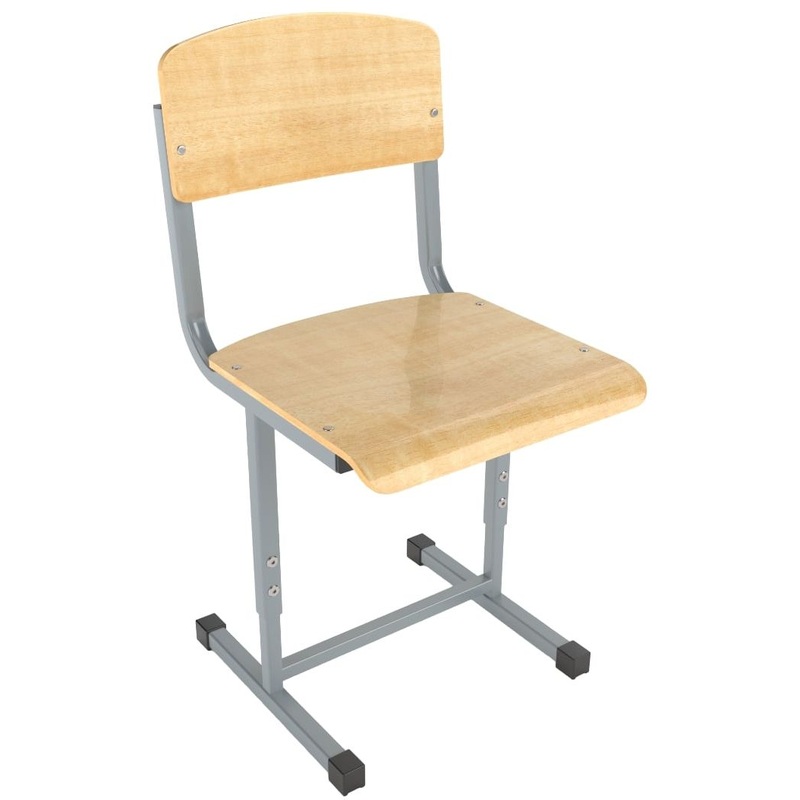 Изображение товара Ученический стул Школа регулируемый серый для групп 4-6 и 5-7 лет