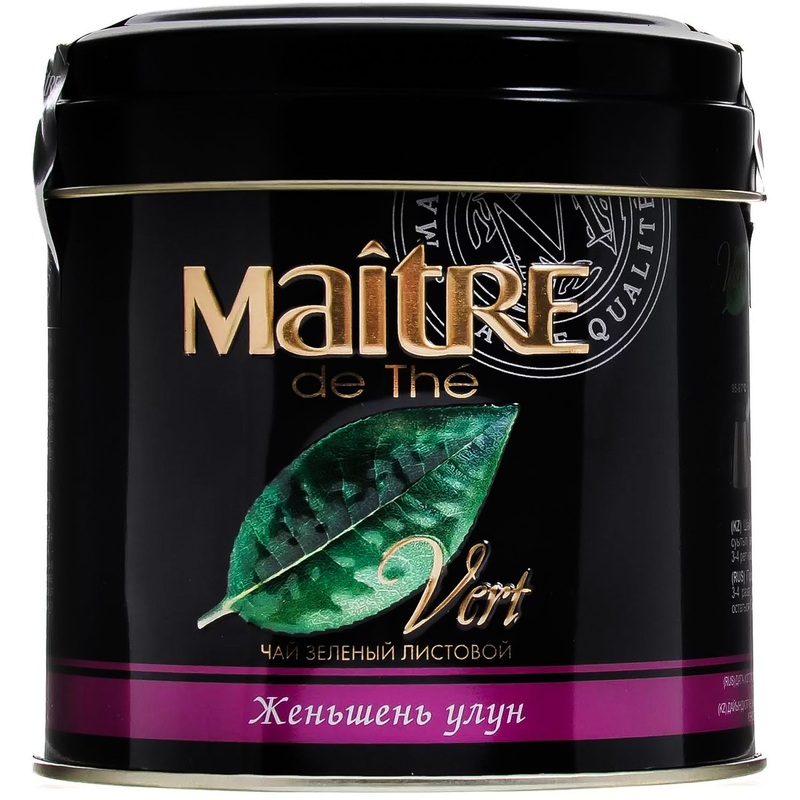 Изображение товара Чай улун Женьшень 150 г Maitre de The натуральный листовой китайский Изображение товара Чай улун Женьшень 150 г Maitre de The натуральный листовой китайский