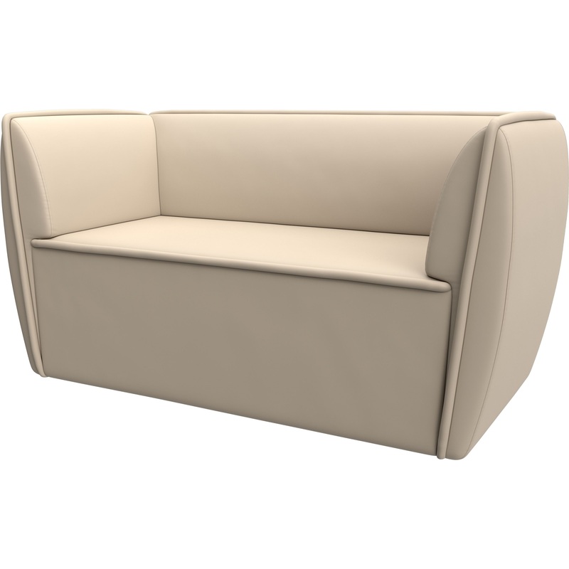 Изображение товара Диван двухместный Horeca Бергамо бежевый экокожа