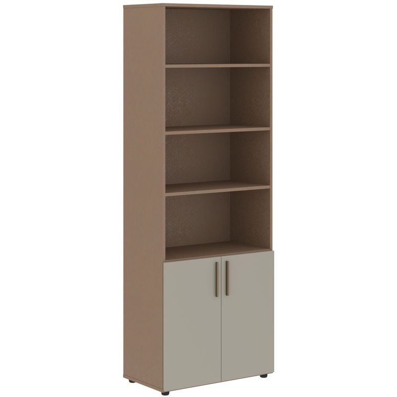 Изображение товара Стильный шкаф для документов Velion VHCS 80.5 аметист кобра с 5 полками и двумя дверями