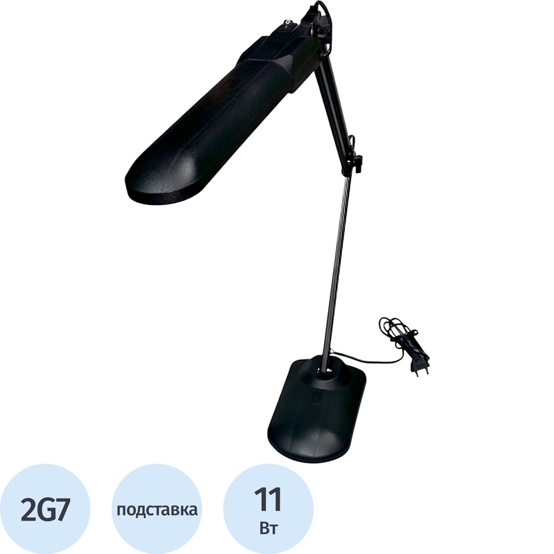 Изображение товара Светильник настольный Трансвит Дельта+ черный классический