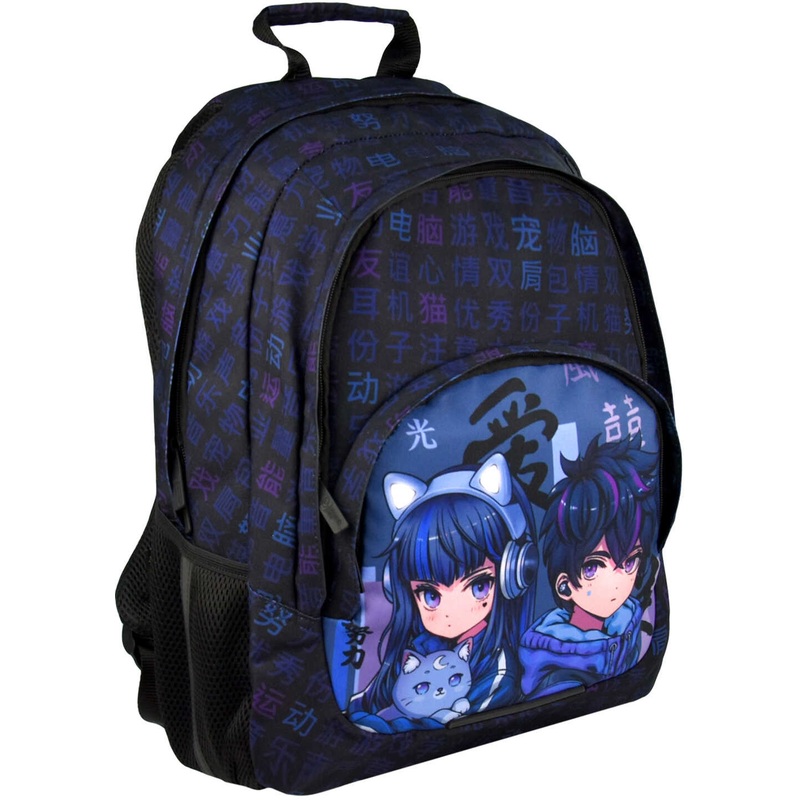 Изображение товара Рюкзак Феникс+ Кибер аниме чёрный для дошкольников и младших школьников