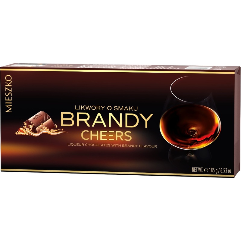 Изображение товара Конфеты шоколадные Mieszko Brandy cheers со вкусом бренди 185 г (12 штук в упаковке)