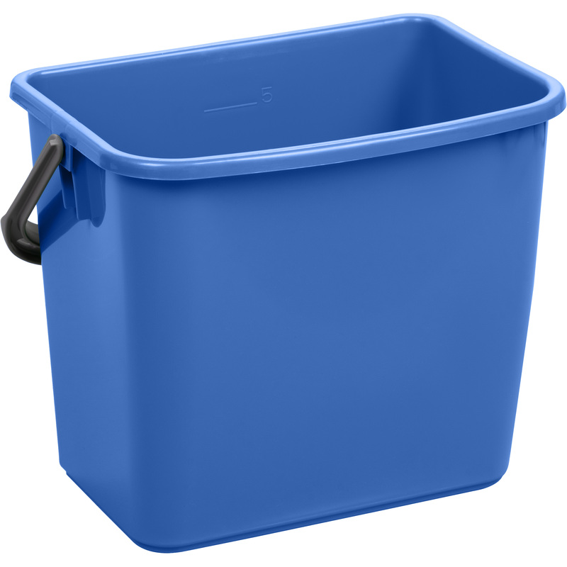 Изображение товара Ведро FBK 6 л пластиковое синее с мерной шкалой для уборки и дезинфекции