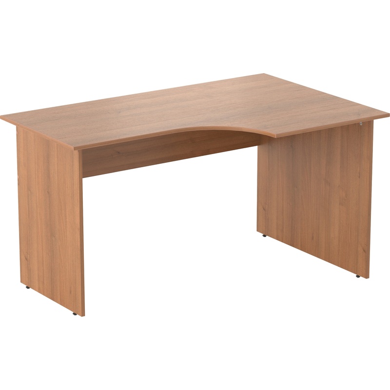 Изображение товара Эргономичный правый стол из ЛДСП с радиусным вырезом и регулировкой высоты