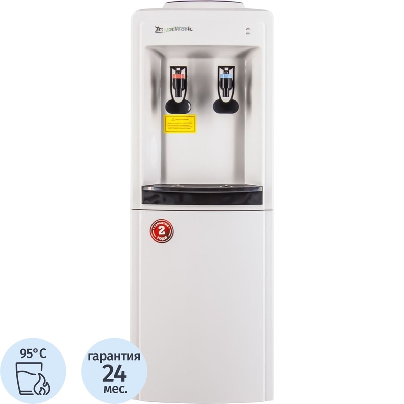 Изображение товара Кулер для воды Aqua Work 0.8LKR белый нагрев без охлаждения