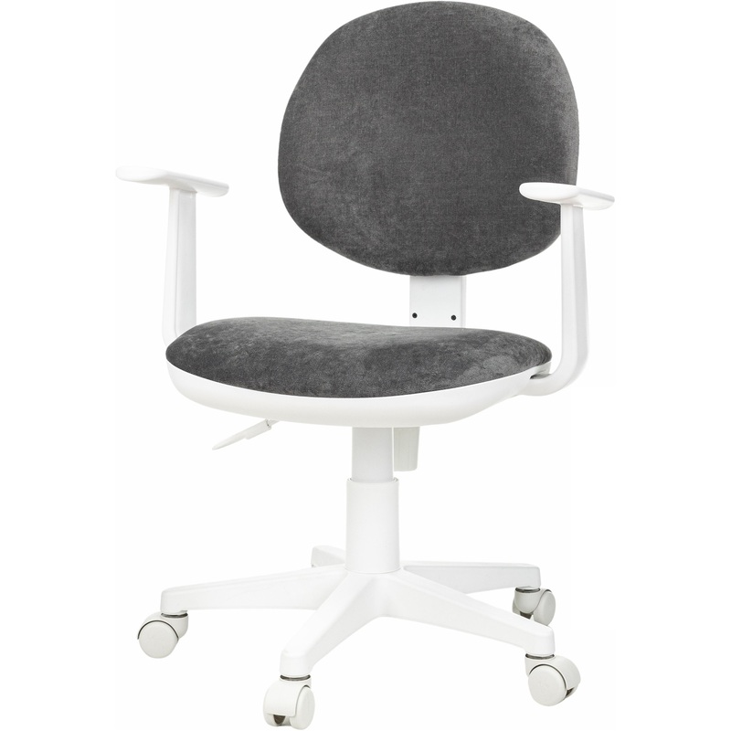 Изображение товара Детское офисное кресло Бюрократ CH-W356AXSN серое велюр пластиковый каркас