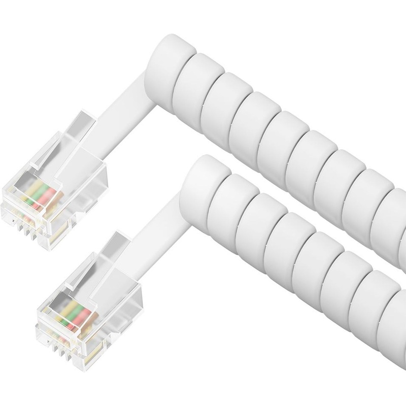 Изображение товара Шнур Greenconnect для трубки 2m, RJ9 4P4C (джек) белый, GCR-TPC4P4C-2.0m