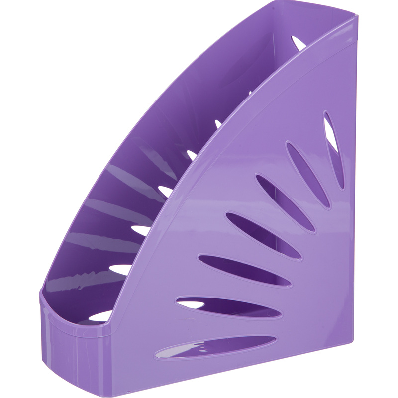 Изображение товара Вертикальный пластиковый лоток для бумаг формата А4 фиолетовый Attache