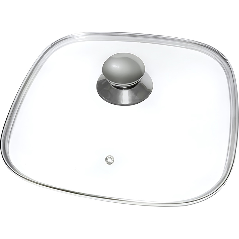 Изображение товара Крышка для посуды Panairo стеклянная 27x27 см с металлическим ободком