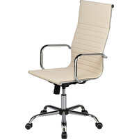 Кресло для руководителя Easy Chair 711 TPU бежевое (экокожа,  металл)