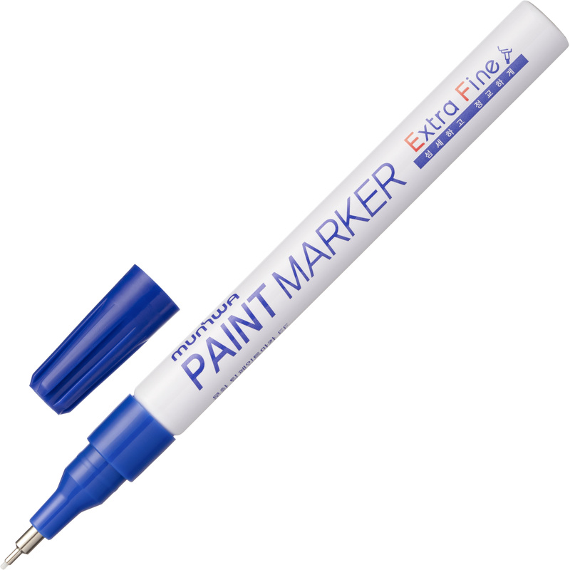 Изображение товара Маркер промышленный лаковый MunHwa EFPM-02 синий 1-2 мм