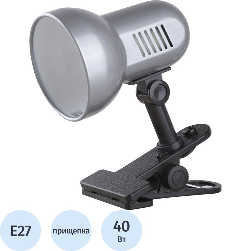 Изображение товара Светильник настольный Camelion H-035 серебристый