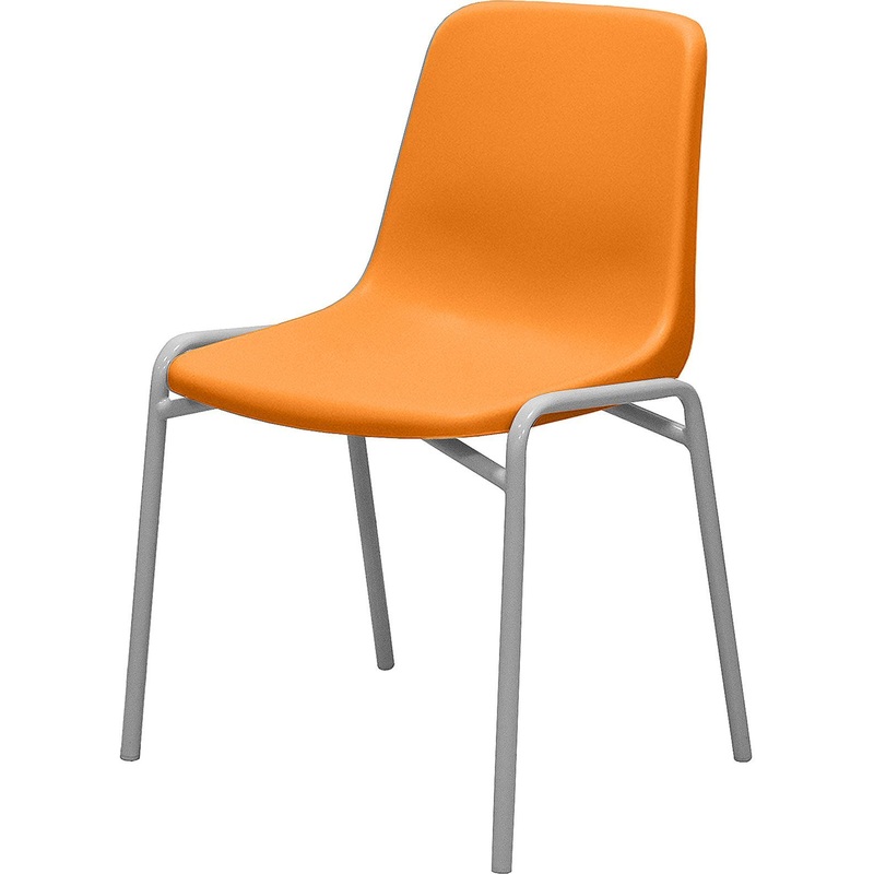 Изображение товара Стул обеденный Комус Мебель Стрит оранжевый на металлокаркасе