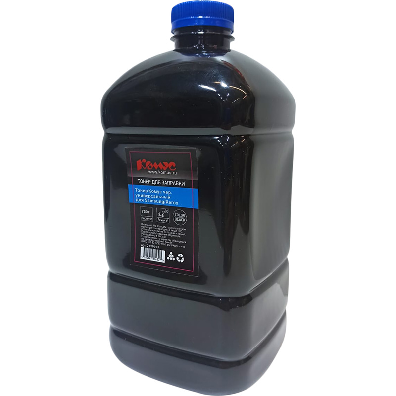 Изображение товара Универсальный черный тонер для Samsung и Xerox 750 г Комус