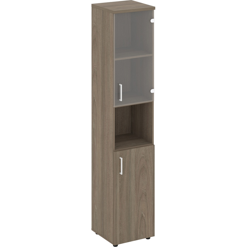 Изображение товара Шкаф для документов Style Project SN.STU-105 (R) правое закрывание дверей, со стеклом (вяз благородный, 400x400x1982 мм) Изображение товара Шкаф для документов Style Project SN.STU-105 (R) правое закрывание дверей, со стеклом (вяз благородный, 400x400x1982 мм)