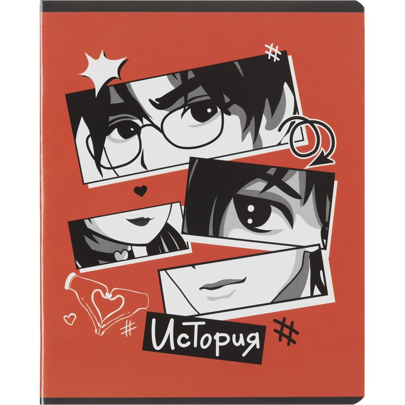Изображение товара Тетрадь предметная по истории №1 School Аниме А5 48 листов с рисунком в клетку, TWIN лак