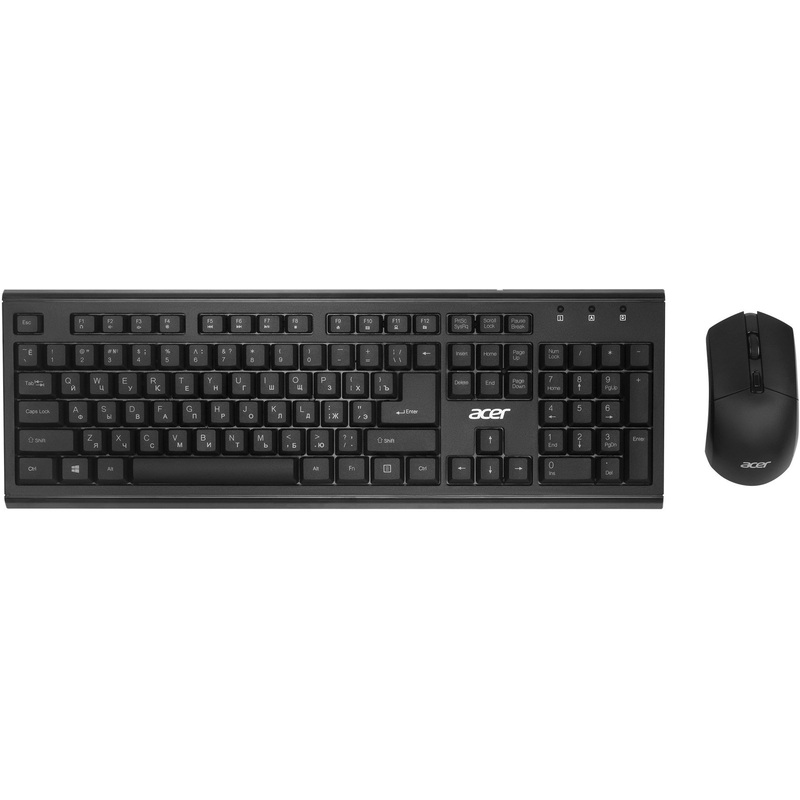 Изображение товара Комплект беспроводной клавиатура и мышь Acer OKR120 черный (ZL.KBDEE.007)