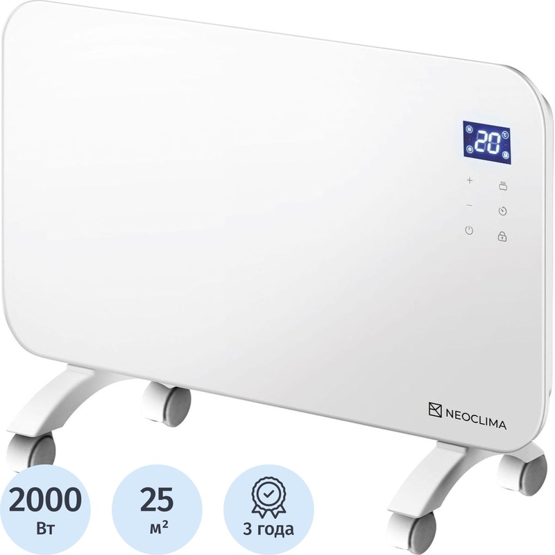 Изображение товара Конвектор Neoclima AURA-2000W белый (2000 Вт, с терморегулятором, UT-00000141)
