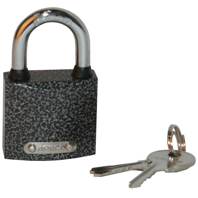 Изображение товара Замок навесной 38 мм хром/серый