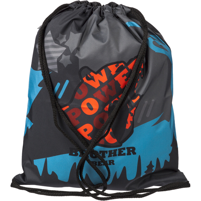 Изображение товара Мешок для сменной обуви Комус Класс Brother bear 330x420 мм черный унисекс