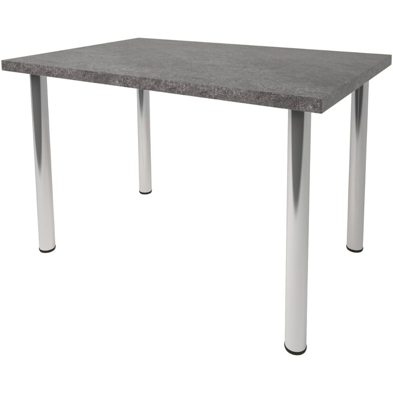 Изображение товара Обеденный стол Статус гранд с хромированными ножками 120x80 см Россия