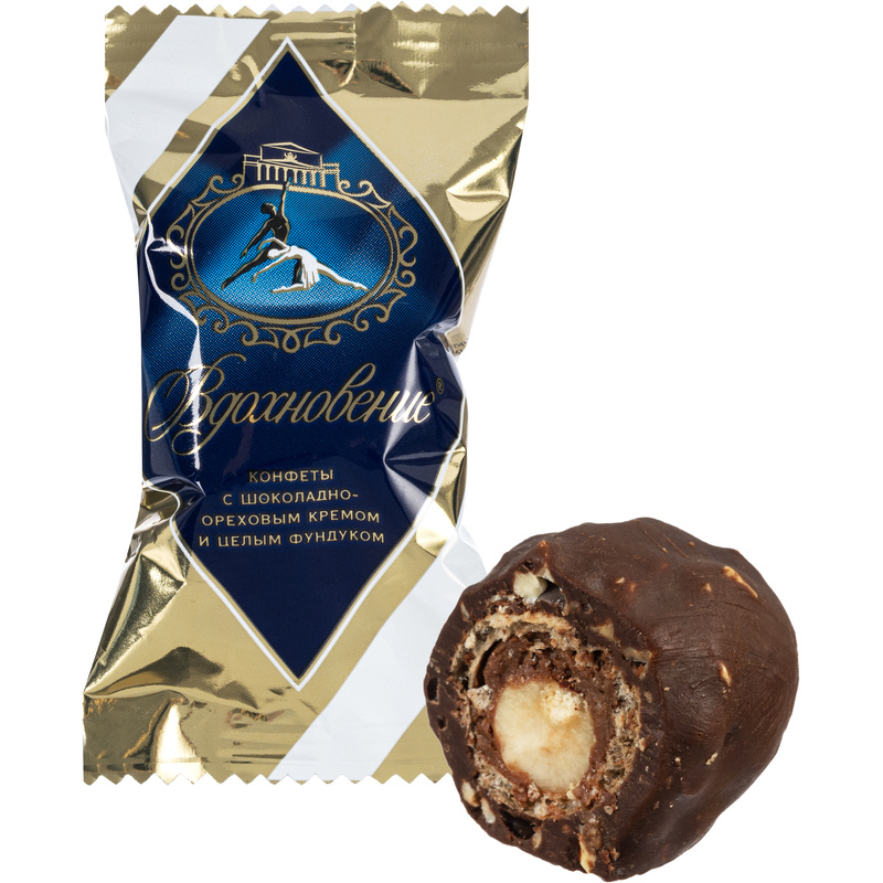 Изображение товара Конфеты шоколадные Вдохновение 2 кг с орехами и вафельной начинкой