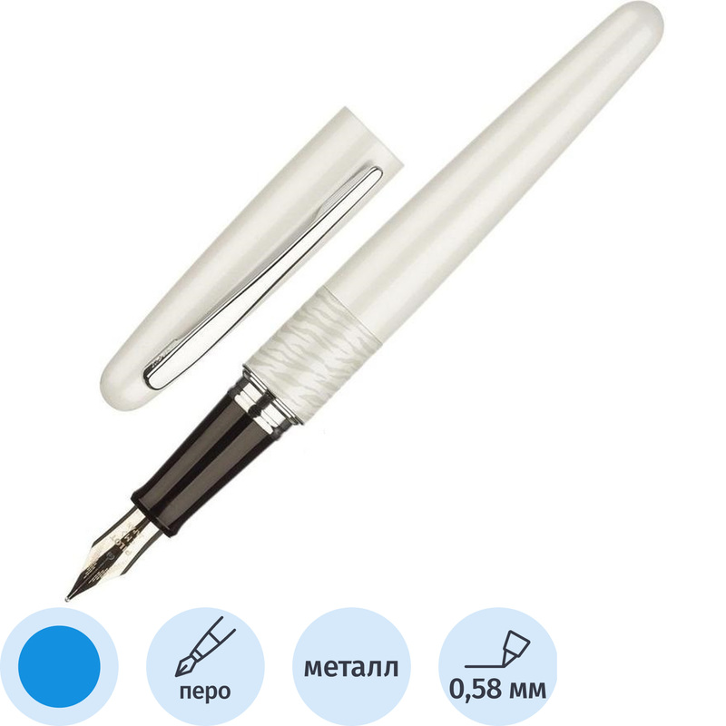 Изображение товара Перьевая ручка Pilot Белый тигр Серия Дикие животные, подарочный футляр