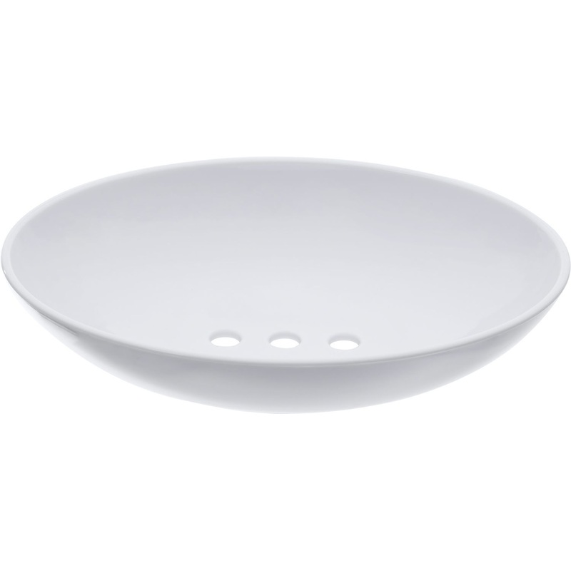 Изображение товара Мыльница Trento белая пластик минималистичный дизайн