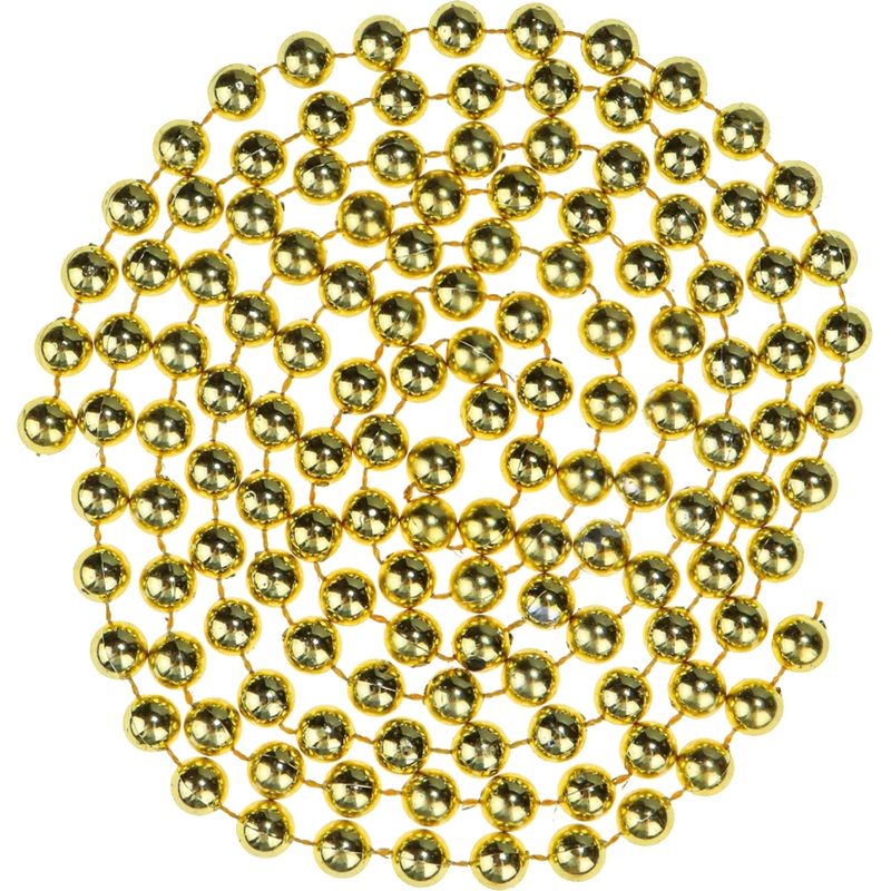 Изображение товара Бусы новогодние на ёлку Miland Яркий праздник 180 см золотистые