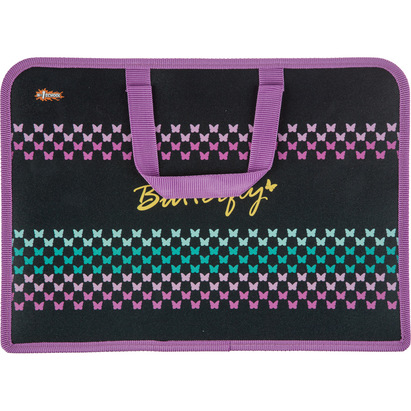 Изображение товара Папка для тетрадей Комус Класс Butterfly А4 пластик с ручками и замком