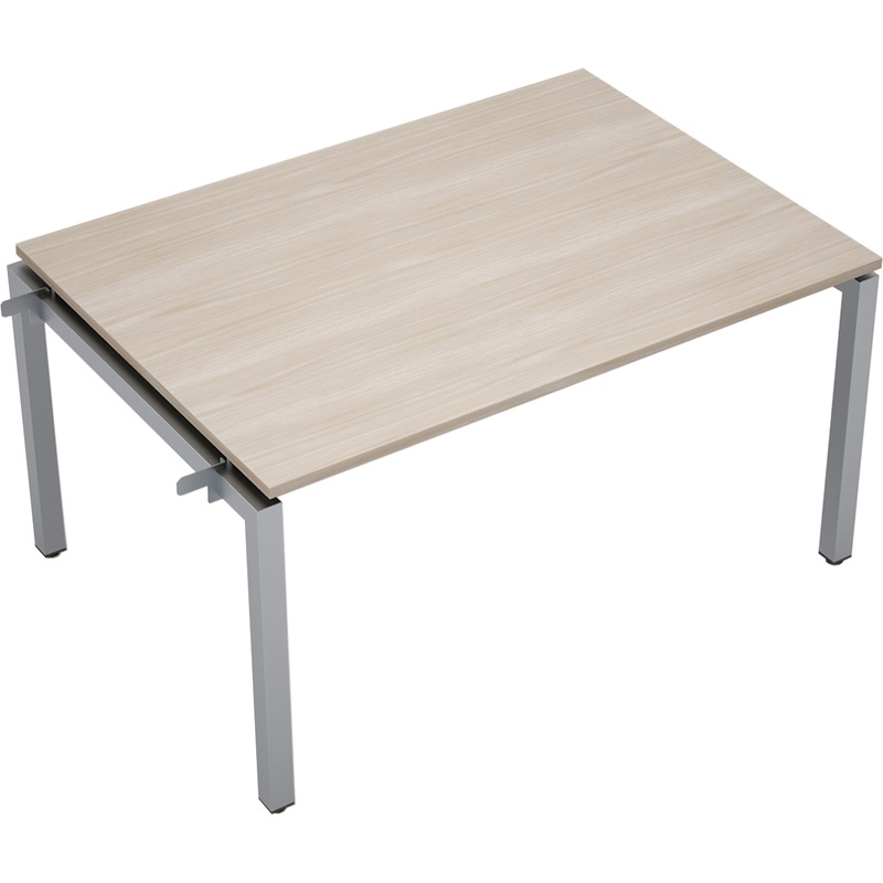 Изображение товара Элемент стола для переговоров Avance 6МПН.503 шамони светлый/алюминий матовый 1400х1000х750 мм
