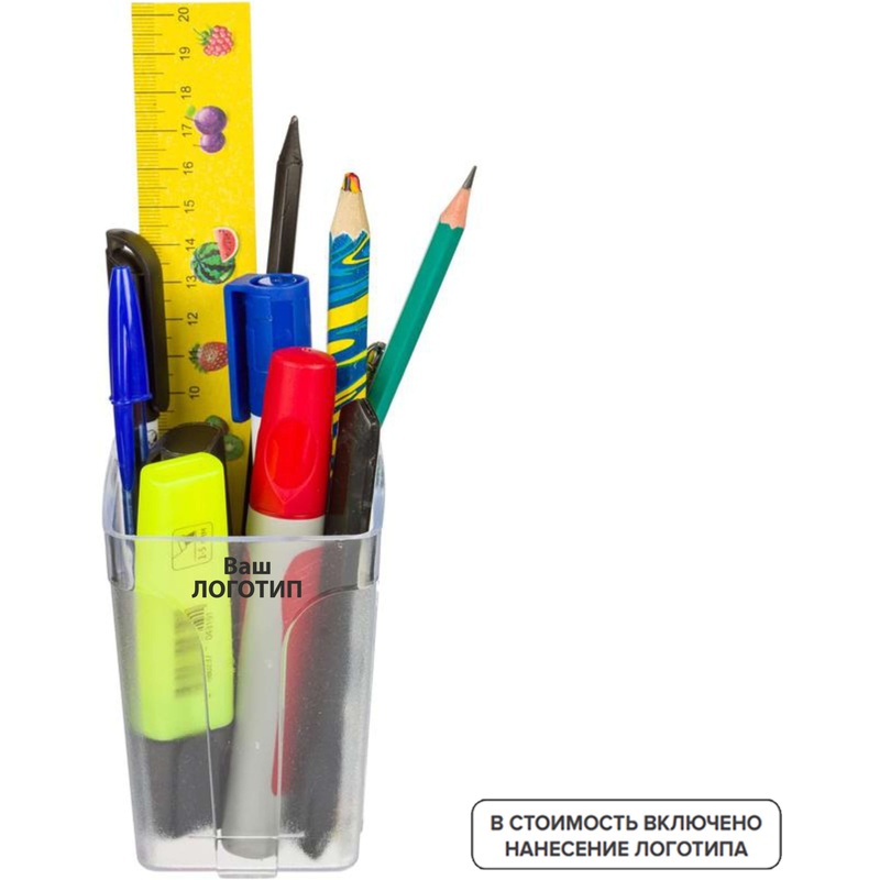 Изображение товара Подставка-стакан Attache City белая для канцелярии с нанесением логотипа