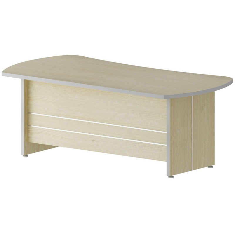Изображение товара Эргономичный офисный стол Комус Мебель Сатурн-Д ясень 2000x1000x764 мм