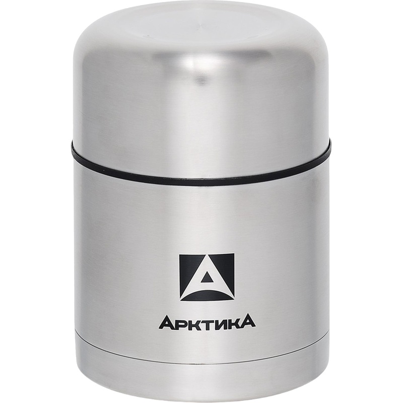 Изображение товара Термос для еды с широким горлом Арктика 500 мл серебристый (с ложкой)