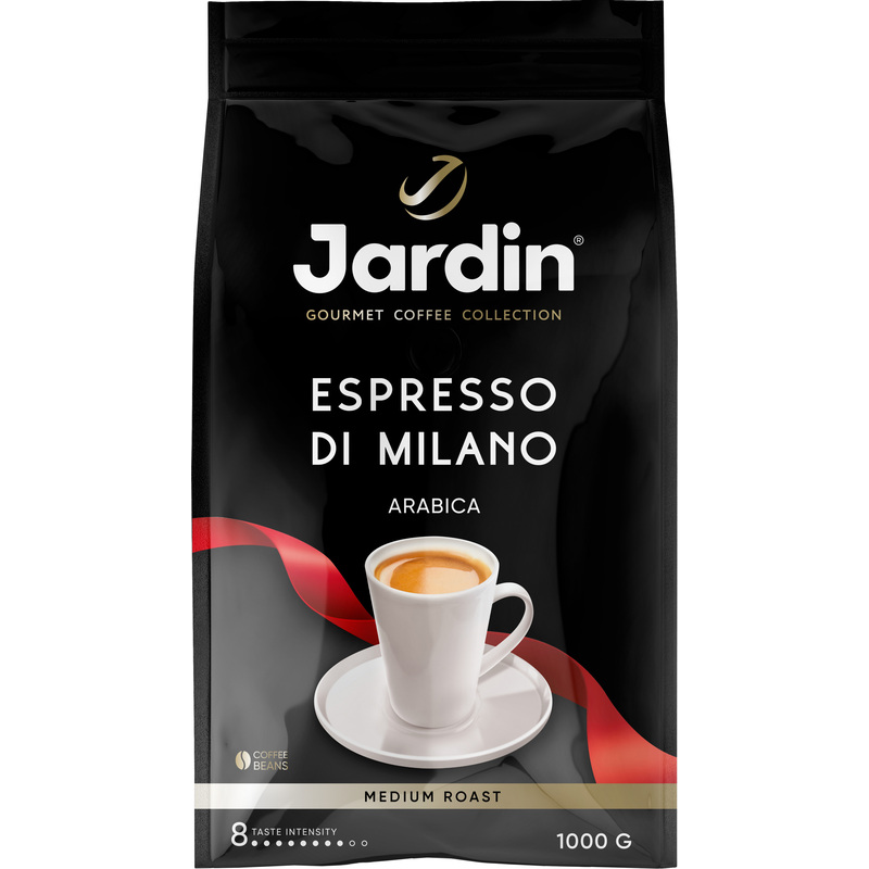 Изображение товара Кофе в зернах Jardin Espresso di Milano 1 кг тёмная обжарка премиум бленд