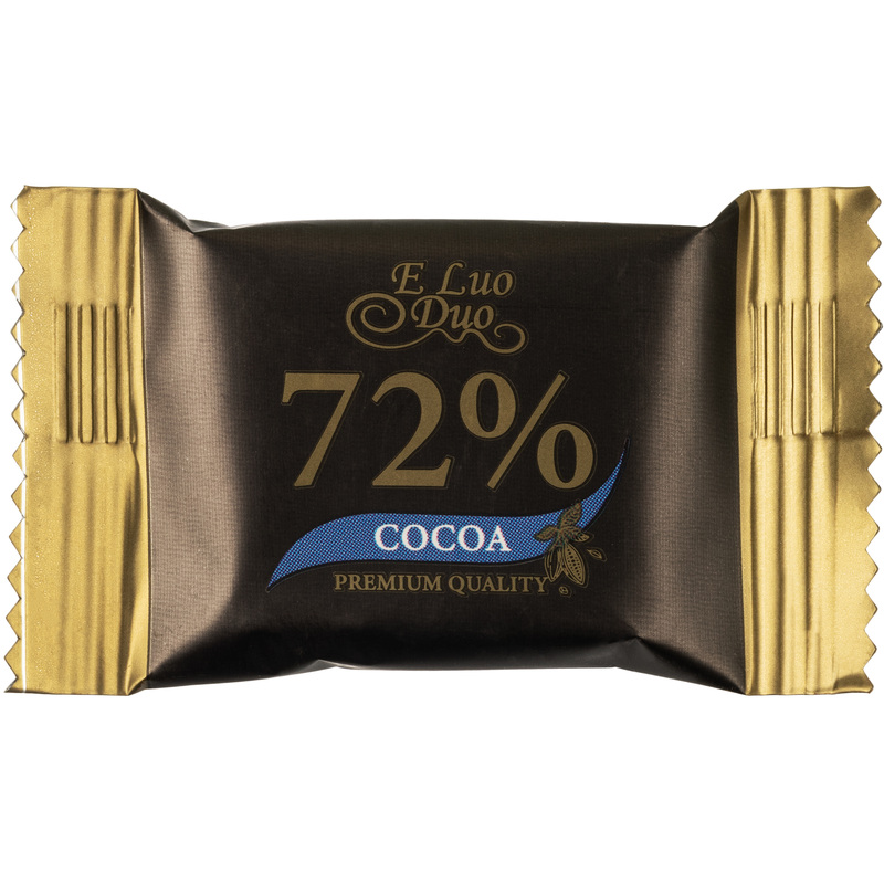 Изображение товара Шоколад порционный Konfesta горький 72% какао 1100 г 220 шт по 5 г