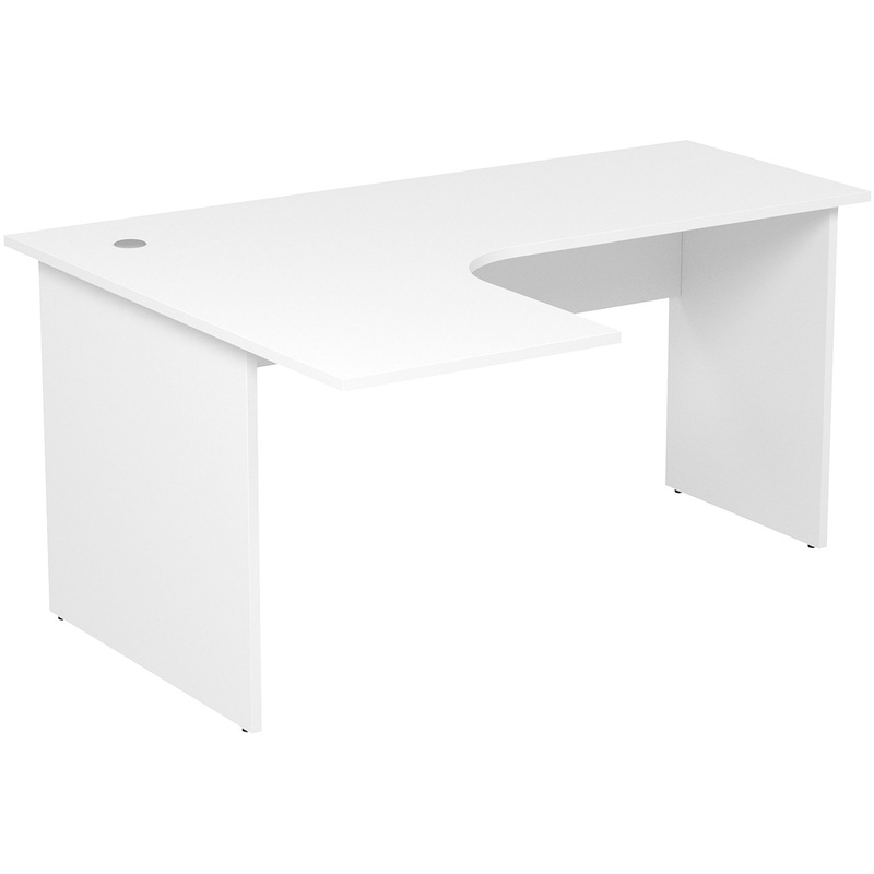 Изображение товара Стол криволинейный 2С.032 левый белый 1600х1200х750 мм