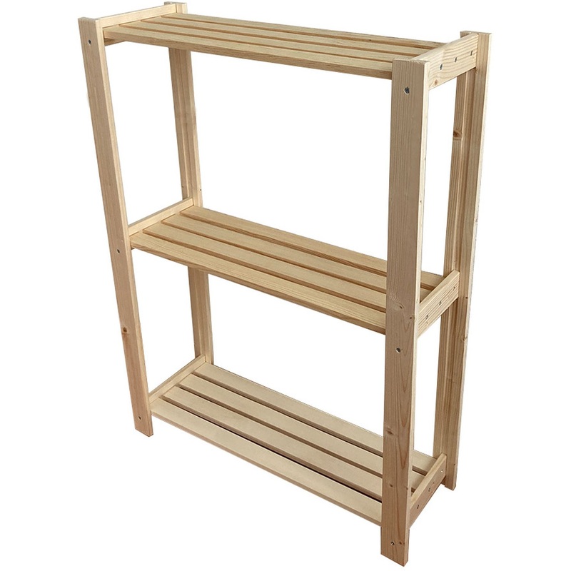 Изображение товара Стеллаж С-009 натуральный (дерево, 600х200х800 мм)