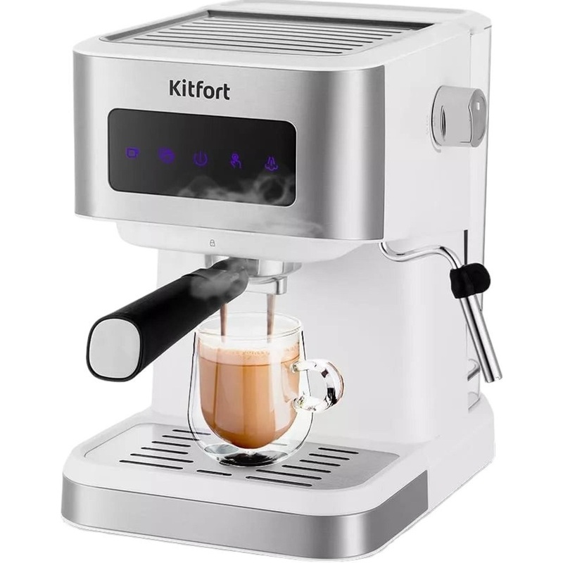 Изображение товара Кофеварка рожковая Kitfort КТ-7139 с функцией капучино