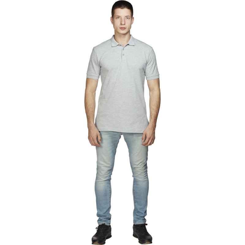 Изображение товара Футболка поло серая короткий рукав модель Поло-КР для мужчин XXL