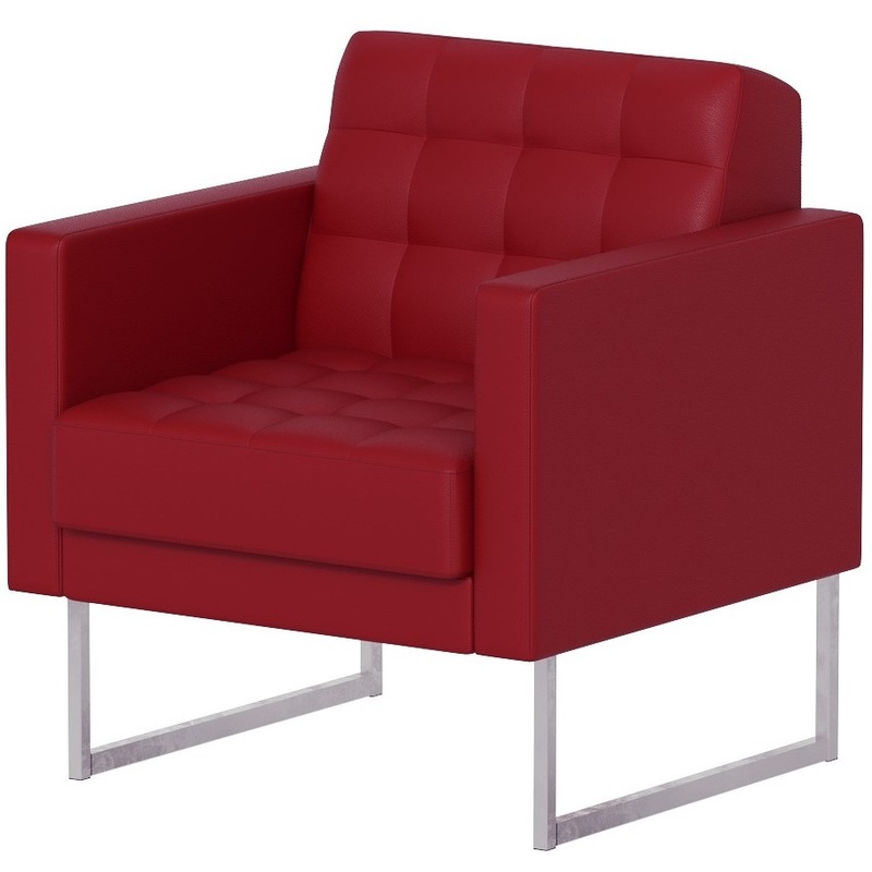 Изображение товара Кресло Варна красное (искусственная кожа)